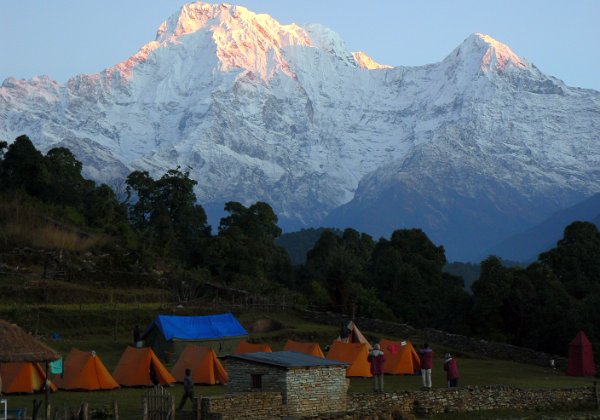  La découverte des Annapurnas, et notre première nuit en lodge.